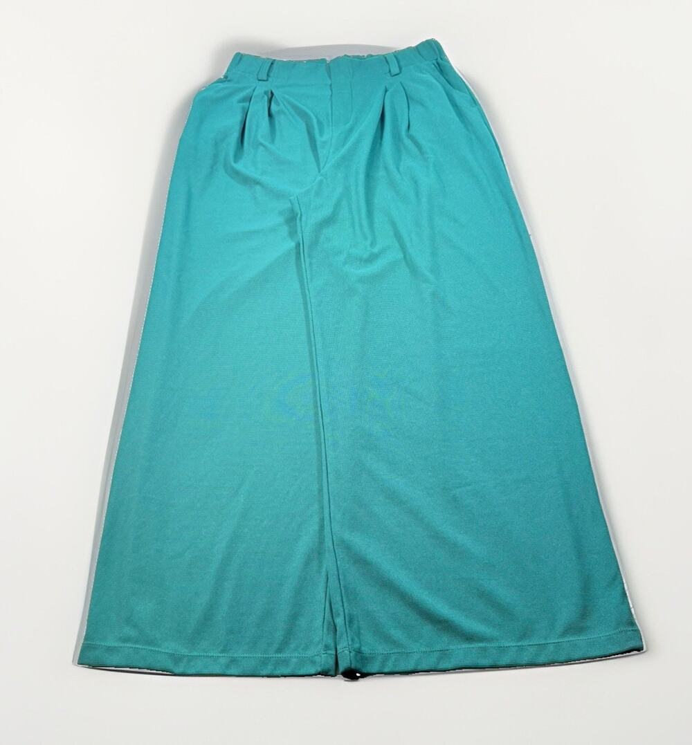 Halara Flex High Waisted Pocket Wide Leg Waffle Work Pants Green Size Large